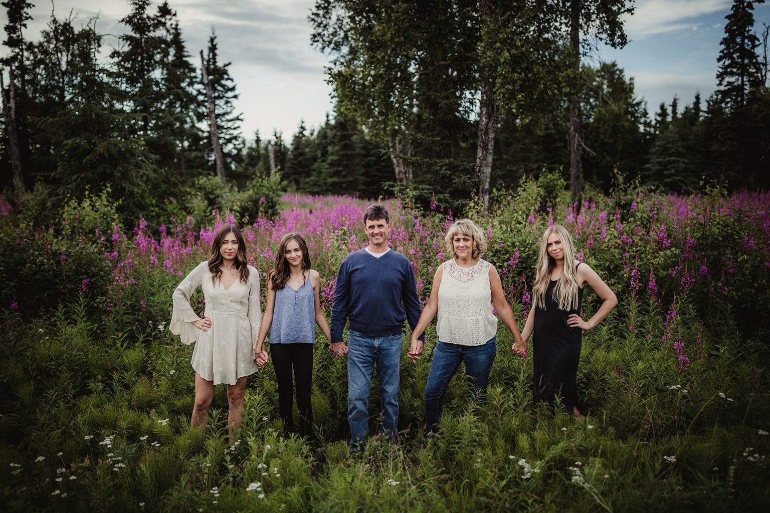 Kenai Family Portrait Photographer Alaska Fireweed and Rustic